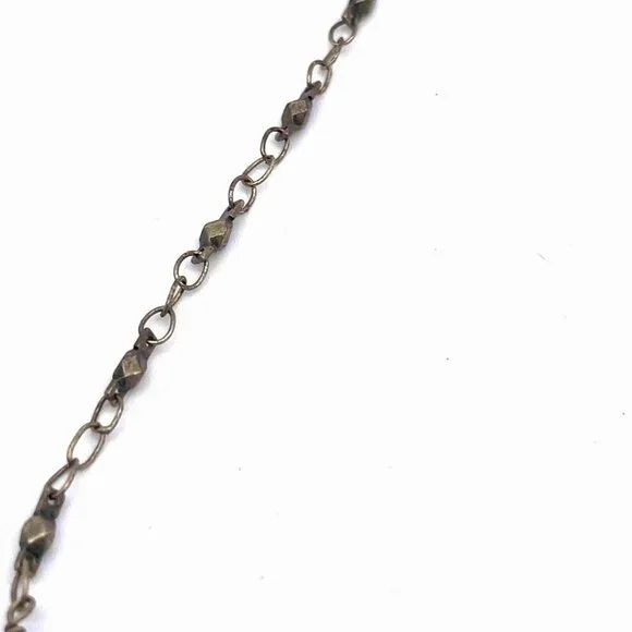 Michal Golan Beaded Chain Necklace Gold Tone Extender Chain Adjustable 20" - Picture 4 of 5